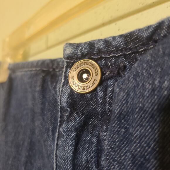 Liz Claiborne Liz Wear Petite Cotton Denim Floral Embroidered Skirt Women's 16 P - Picture 2 of 5